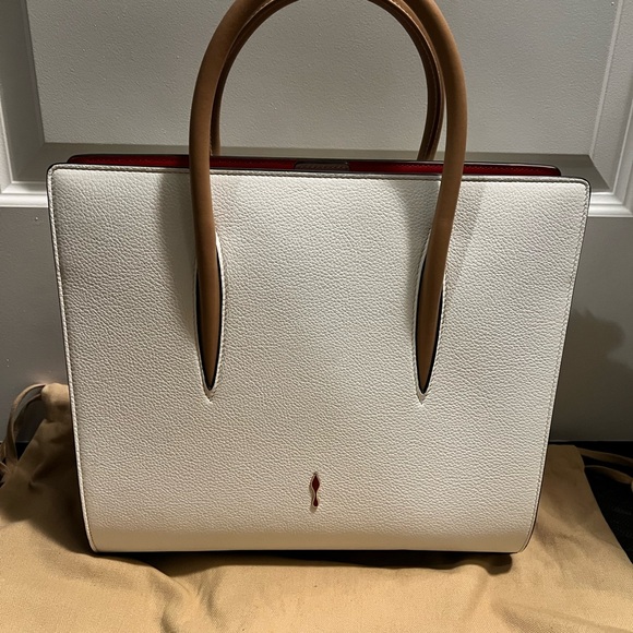 Christian Louboutin White Studded Women's Bag - Picture 3 of 10